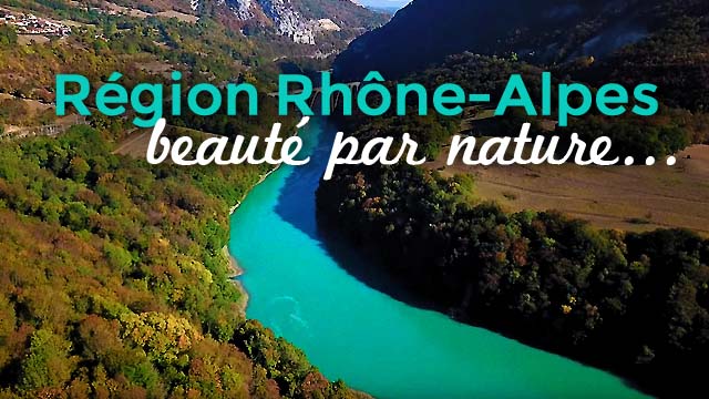 Cinematic scenery of France Rhône-Alpes